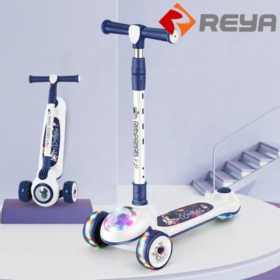 Factory Wholesale Folding Children 's Cheap Kick Scooter LED Light Wheels Kids' Scooters Pedal Scooter Kids