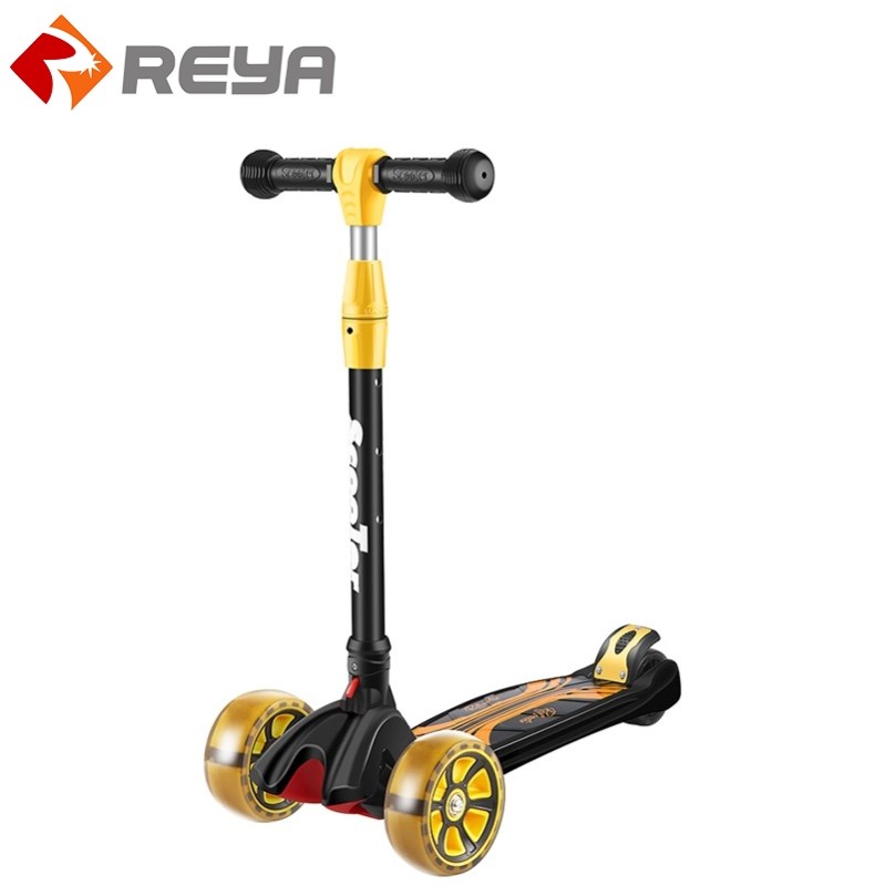 2023 Popular Children Riding Kick Scooters Kids Sliding Foot Scooter with LED Light