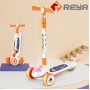 Factory whole sale folding children's check kick scooter LED light wheels kids' scooters pedal scooter kids