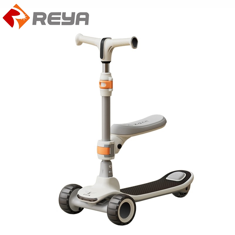 HX110 Wholesale Adjustable Height Balance Coordination Training Kids Kick Walker Scooter