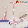 Factory whole sale folding children's check kick scooter LED light wheels kids' scooters pedal scooter kids