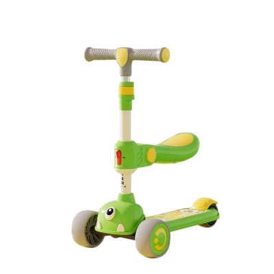 2023 Hot Selling can stand can sit 3 roues cheap Trike Kids scooter