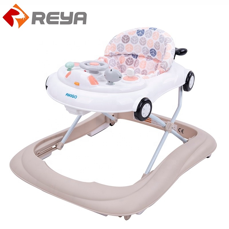 Factory Cheap Price baby Walking musical and Light swivel Wheels baby Walker toy for Kids