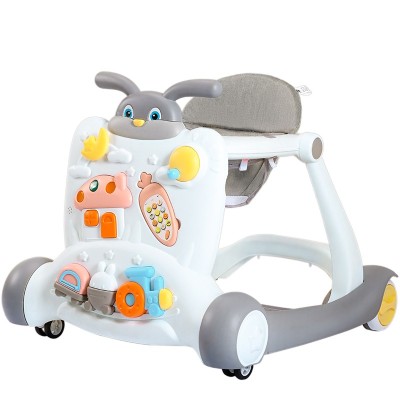 Baby walker anti o legs anti rollover baby hand push foldable 2023 new children learn to walk artifact