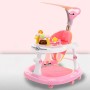 Children's baby walker anti - O-leg cartwheel multifunctional hand push can sit baby walker