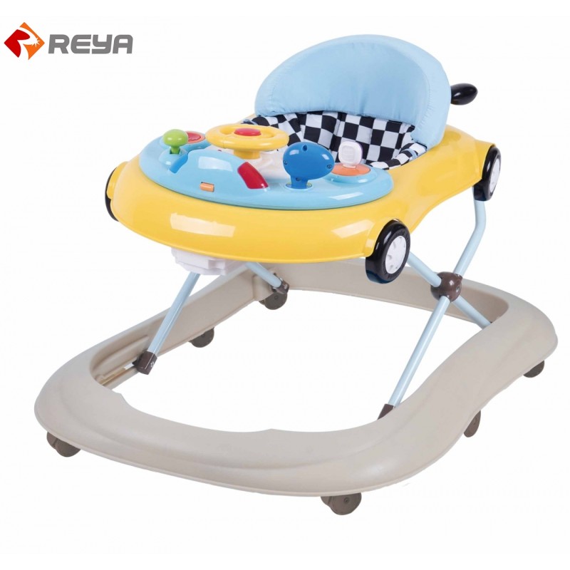 Factory Cheap Price Baby Walking Musical and Light Swivel Wheels Baby Walker Toy for Kids