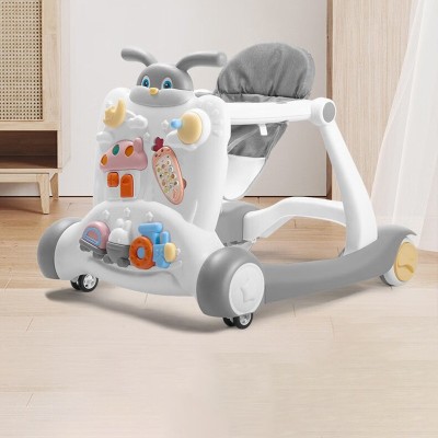Baby walker anti o legs anti rollover baby hand push foldable 2023 new children learn to walk artifact