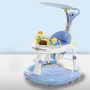 Children's baby walker anti - O-leg cartwheel multifunctional hand push can sit baby walker