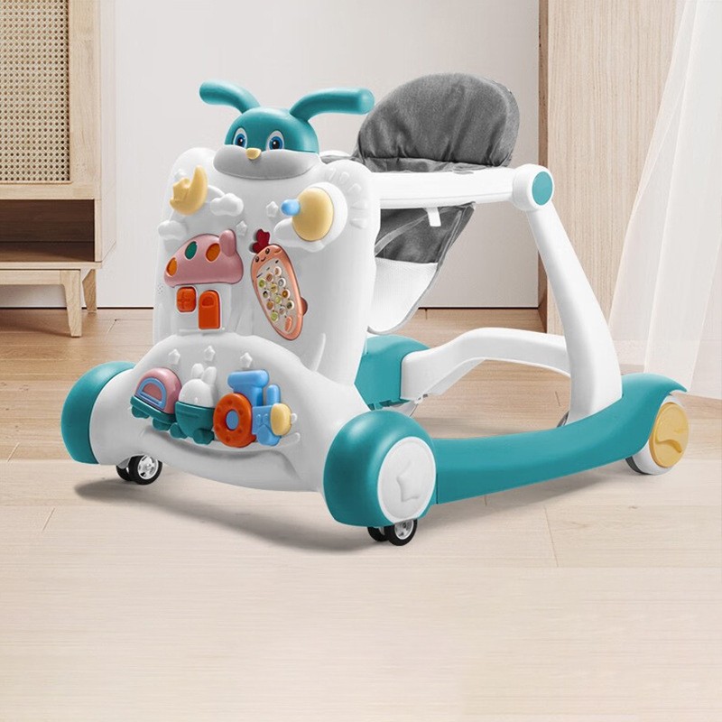 Baby Walker anti o legs anti rollover baby hand Push foldable 2023 New Children learn to walk artifact