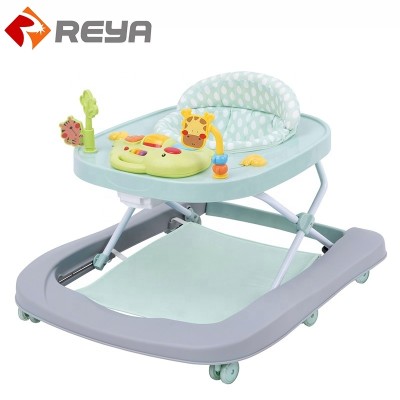 China Kids Learn to Walk Cartoon Walking Toy Chair Musical Baby Walker with Stopper for Children