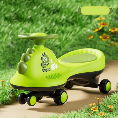 Wholesale children's torsion car anti roll off yo yo new wheel baby slide swing dinosaur torsion car