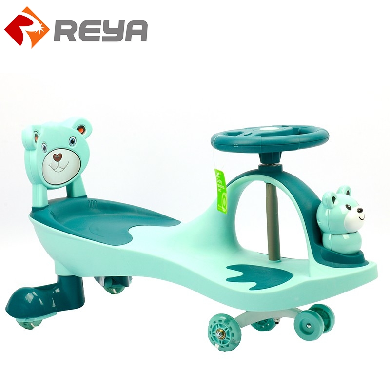 Children's carton torsion car silent universal wheel swing yo yo slide car baby torsion car