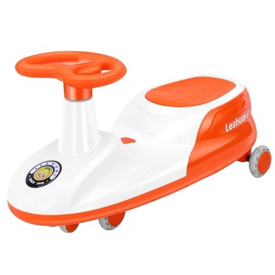 Children's wiggle car Baby swing car scooter scooter silent flash anti rolled over toy car 2-6 years old