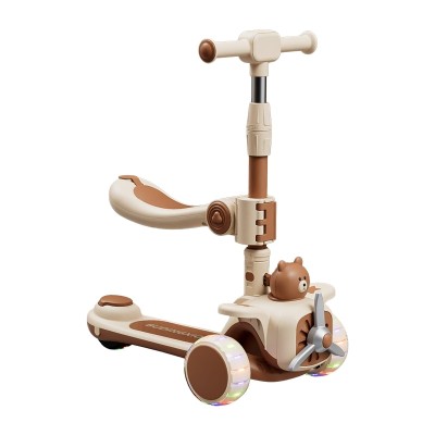High Quality Multi functional Kids Kick Scooter 3 In 1 Pedial Scooter For Baby 2-7 Years Old